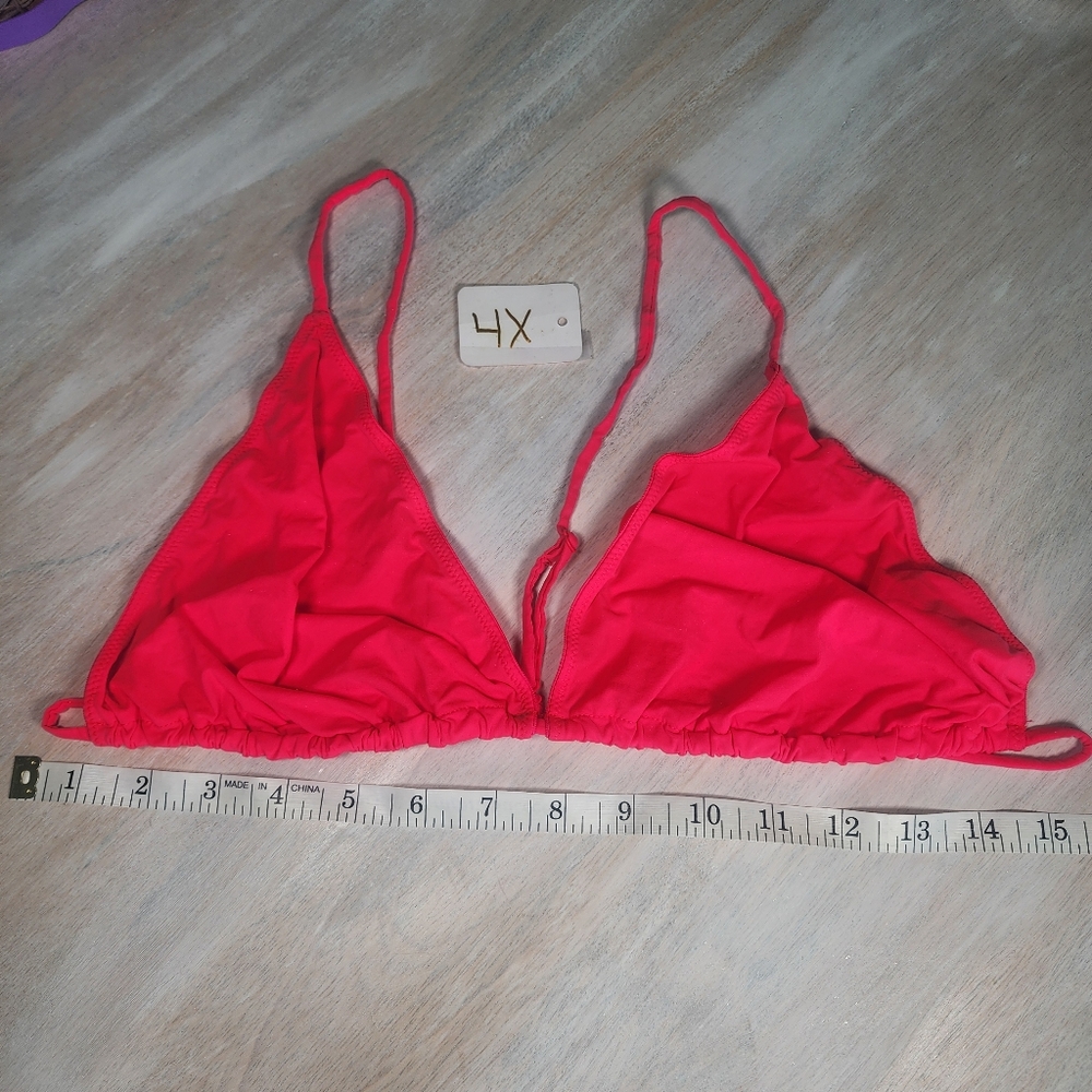 NWOT SKIMS Plunge Bras | Micro Cording String Triangle Bra Neon PINK S,3X